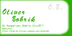 oliver bobrik business card